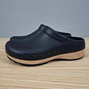 Dansko Black Mules with Tan Sole